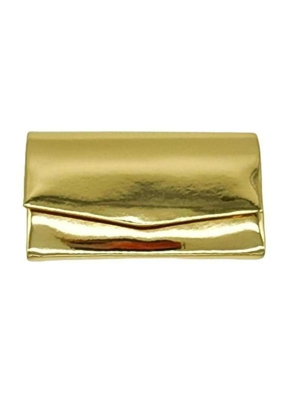 Golden Clutch Bag, Includes Metal Straps